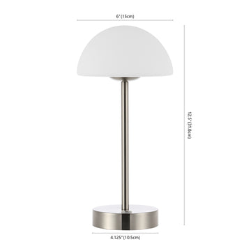 Xavier 12.5" Modern Minimalist Iron Rechargeable Integrated LED Table Lamp - JONATHAN Y